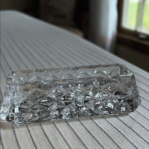 Waterford Elegant Crystal Business Card Holder.